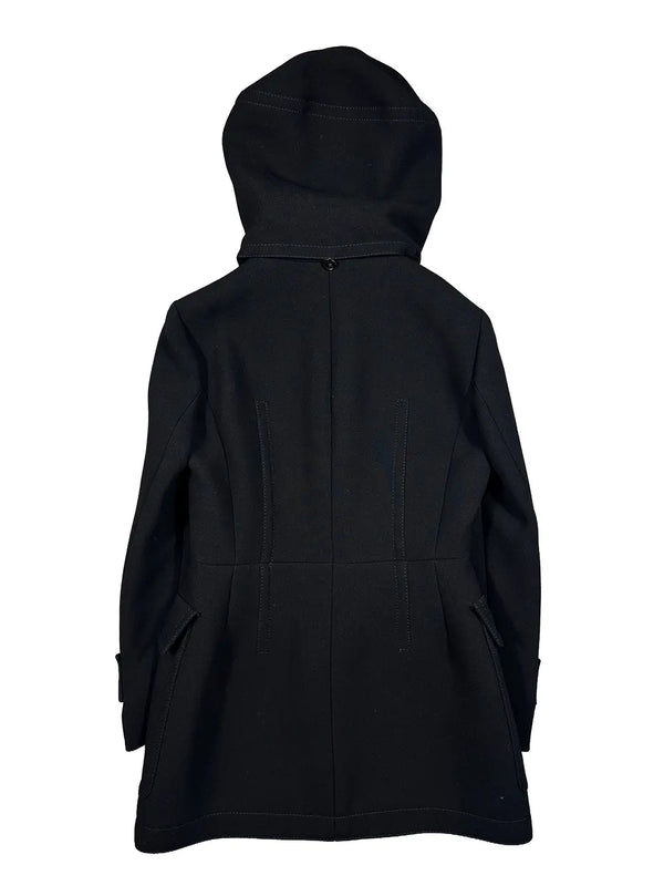 Black Hooded Duffle Peacoat