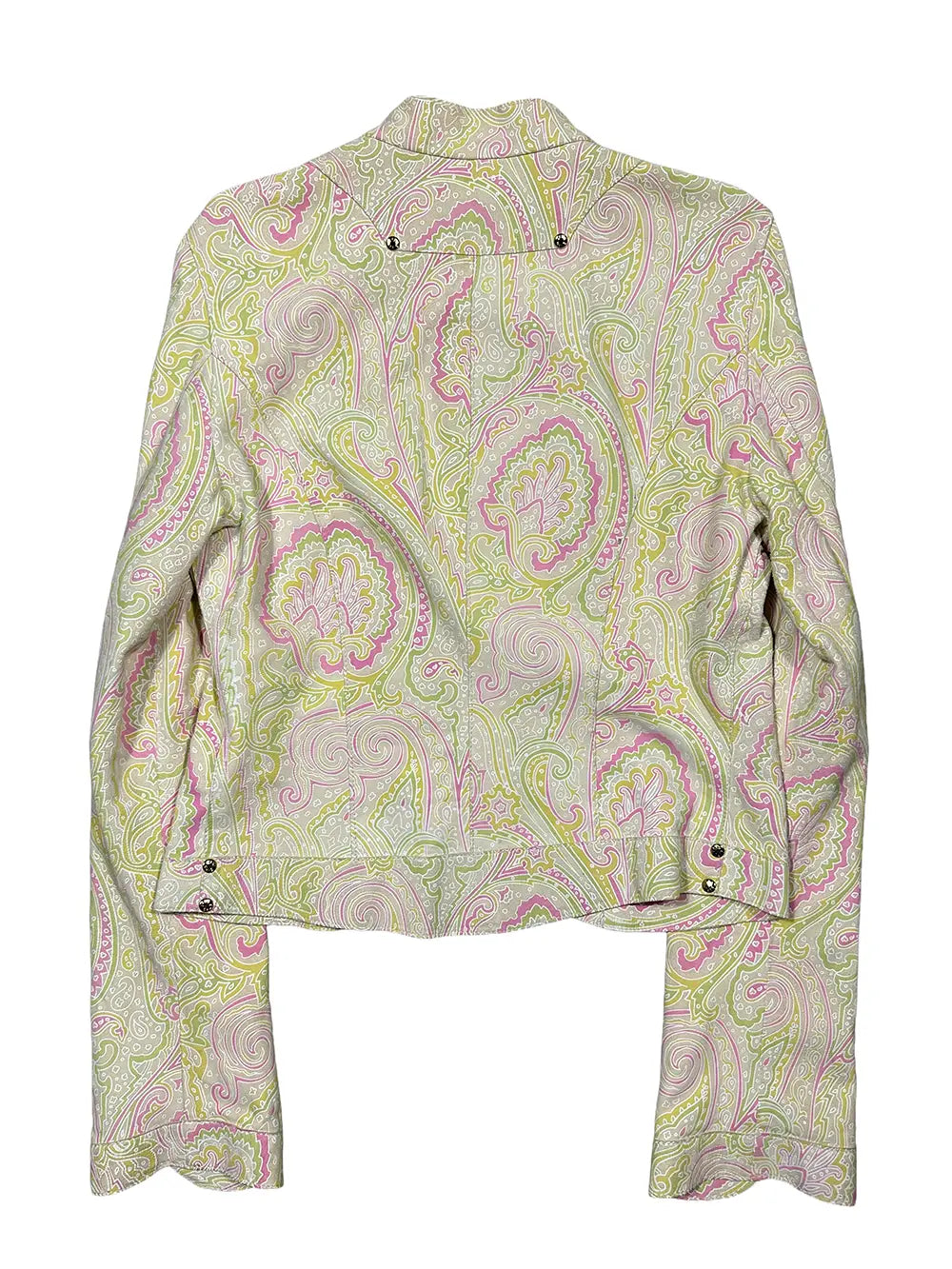 Goatskin Leather Paisley Jacket and Skirt Set