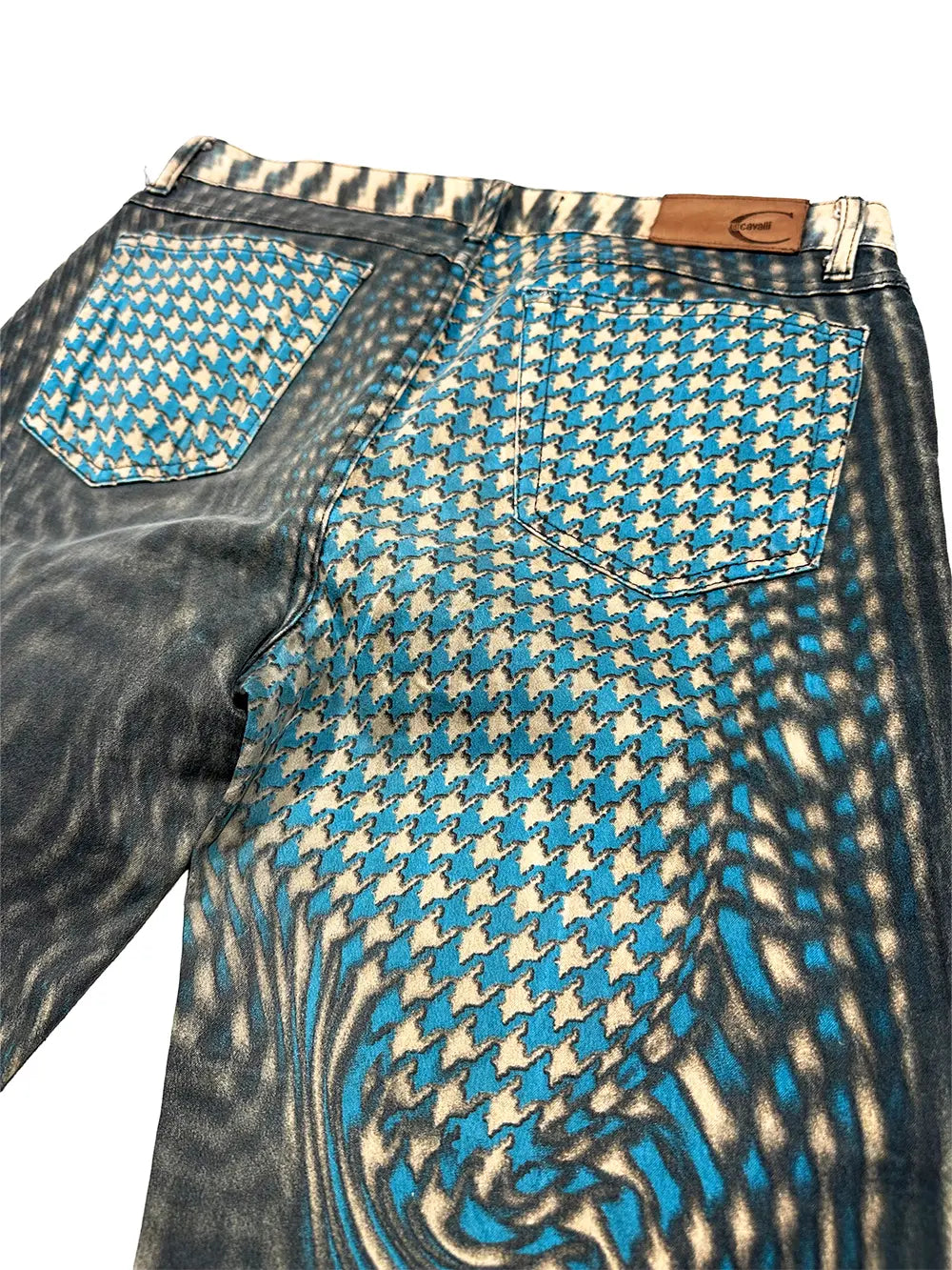 Optical Print Pant Blue
