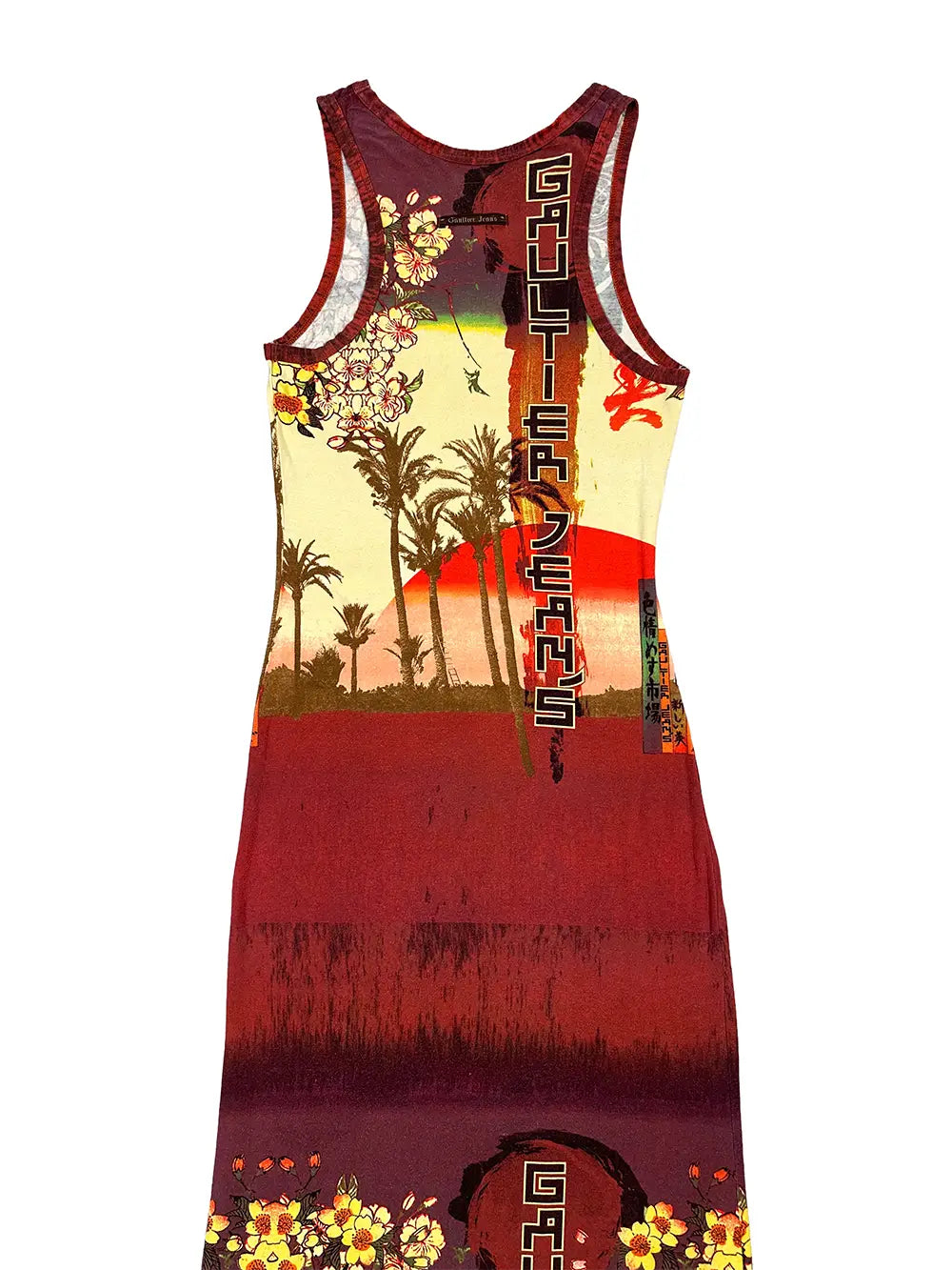 Japan Print Maxi Dress