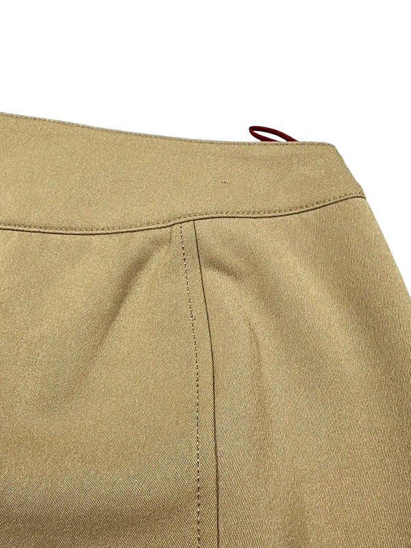 Brown Double Zip Skirt