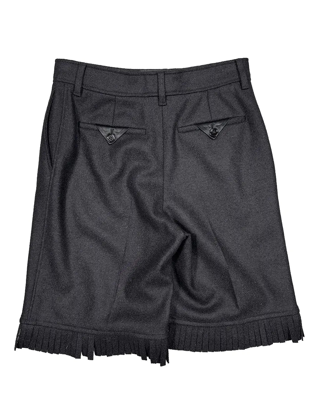 Wool Tassel Shorts