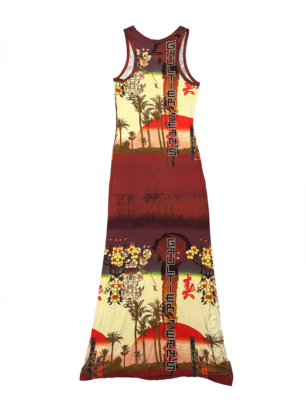 Japan Print Maxi Dress