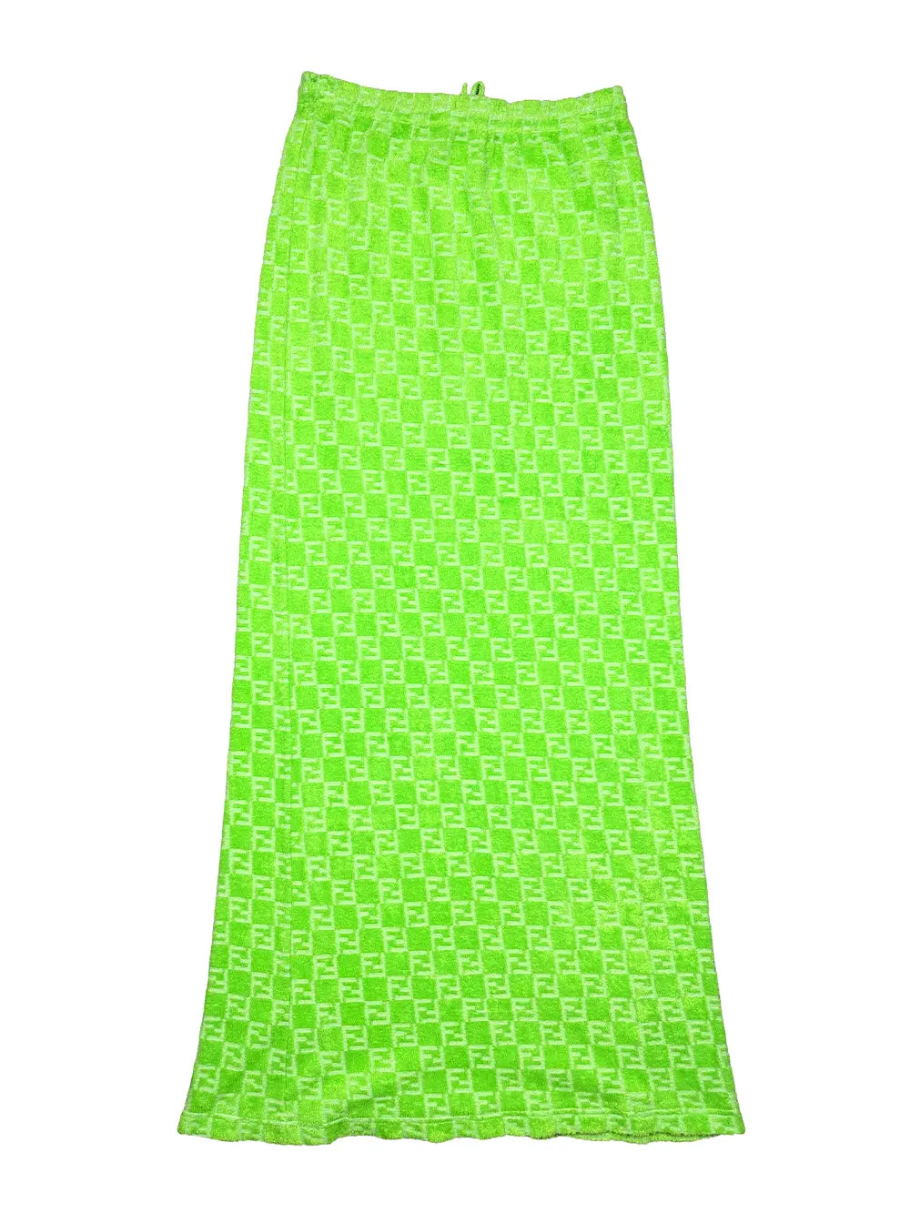 Green Terry Cloth Skirt