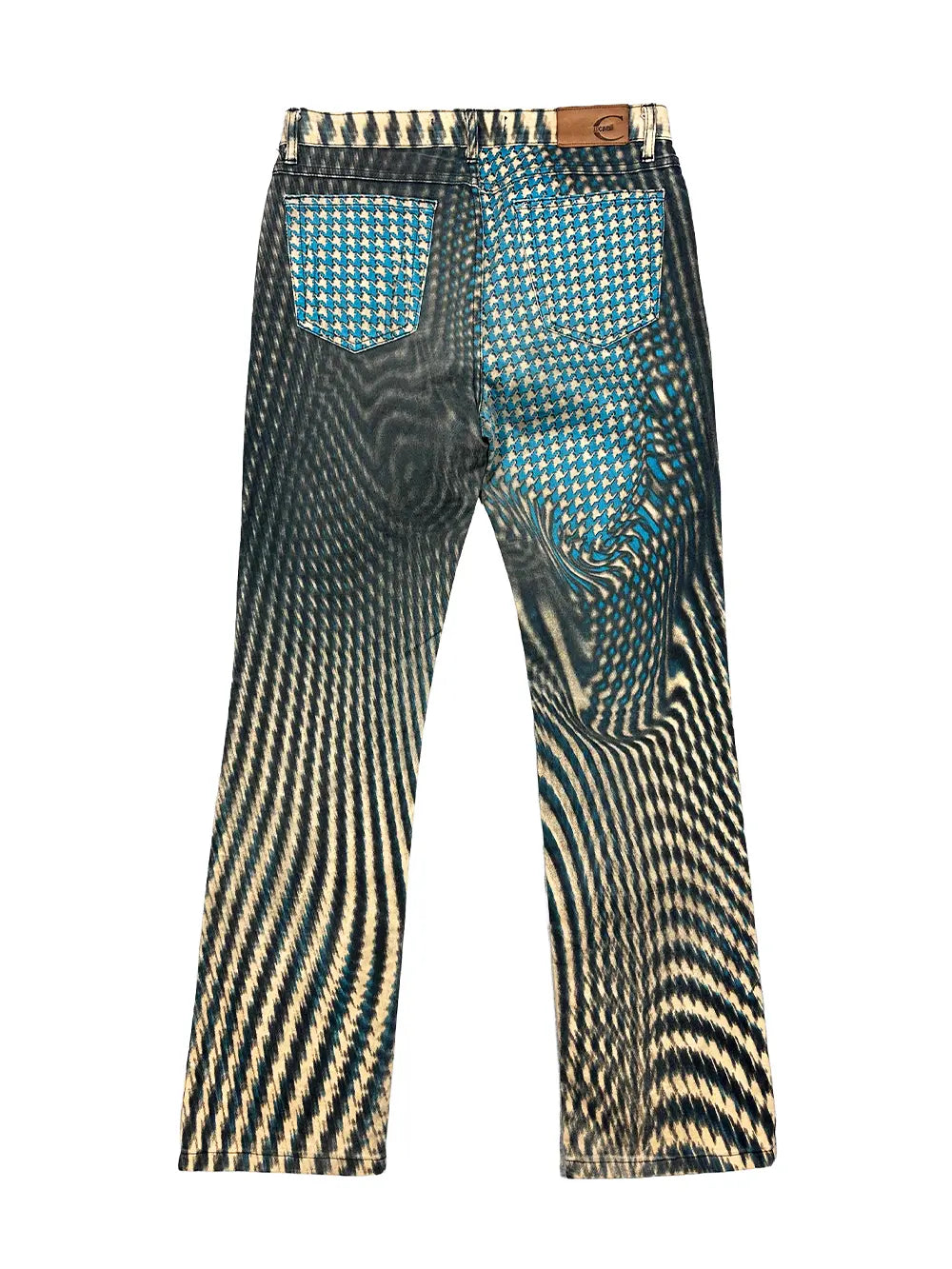 Optical Print Pant Blue
