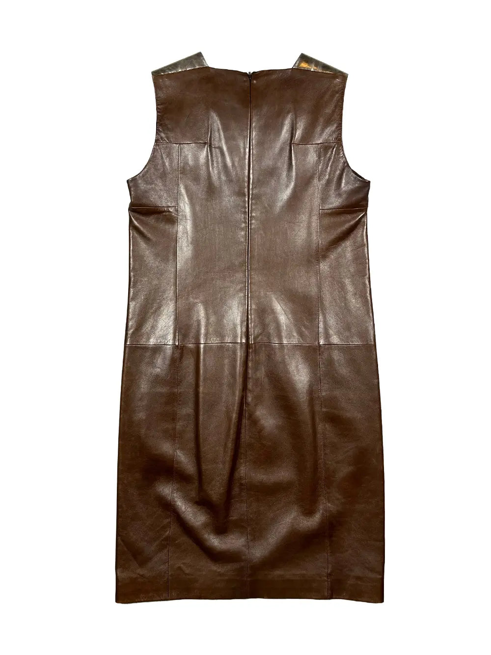 FW10 Fur Detail Leather Dress
