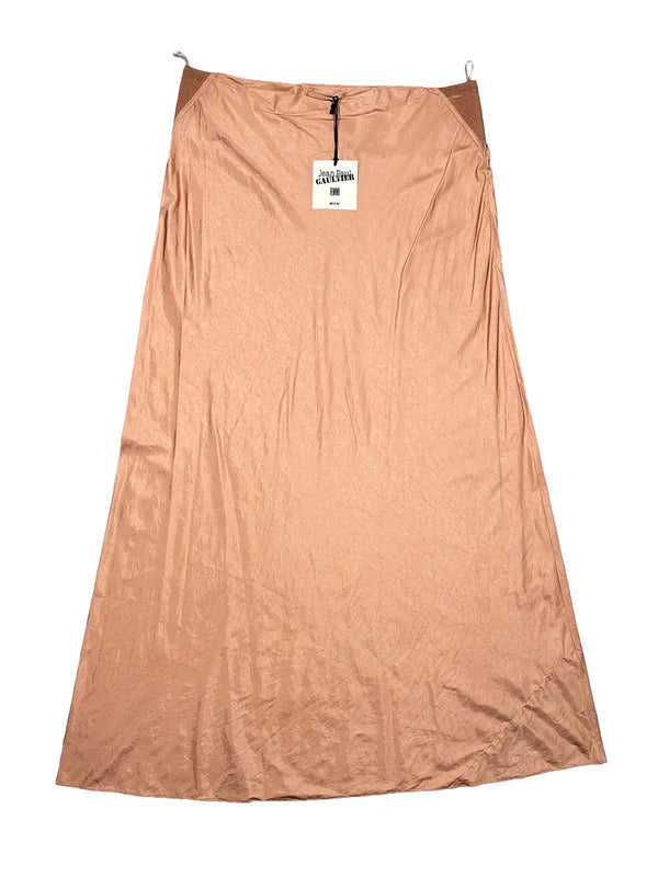 Copper Maxi Slip Skirt