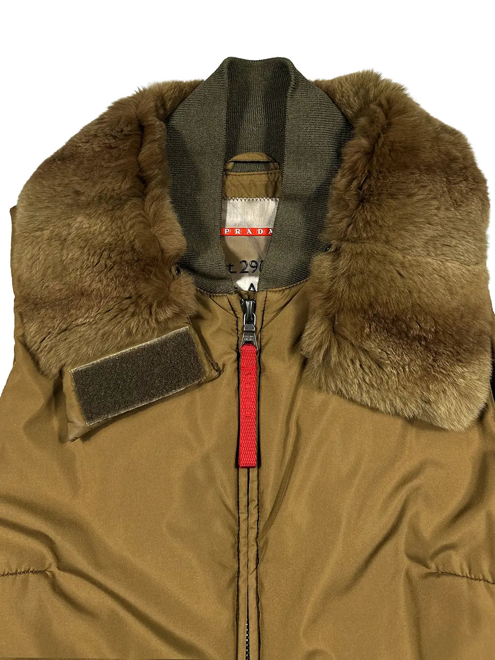 Brown Nylon Puffer Gilet