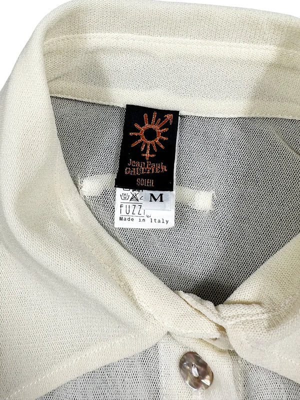 Sheer Tie-Front Shirt