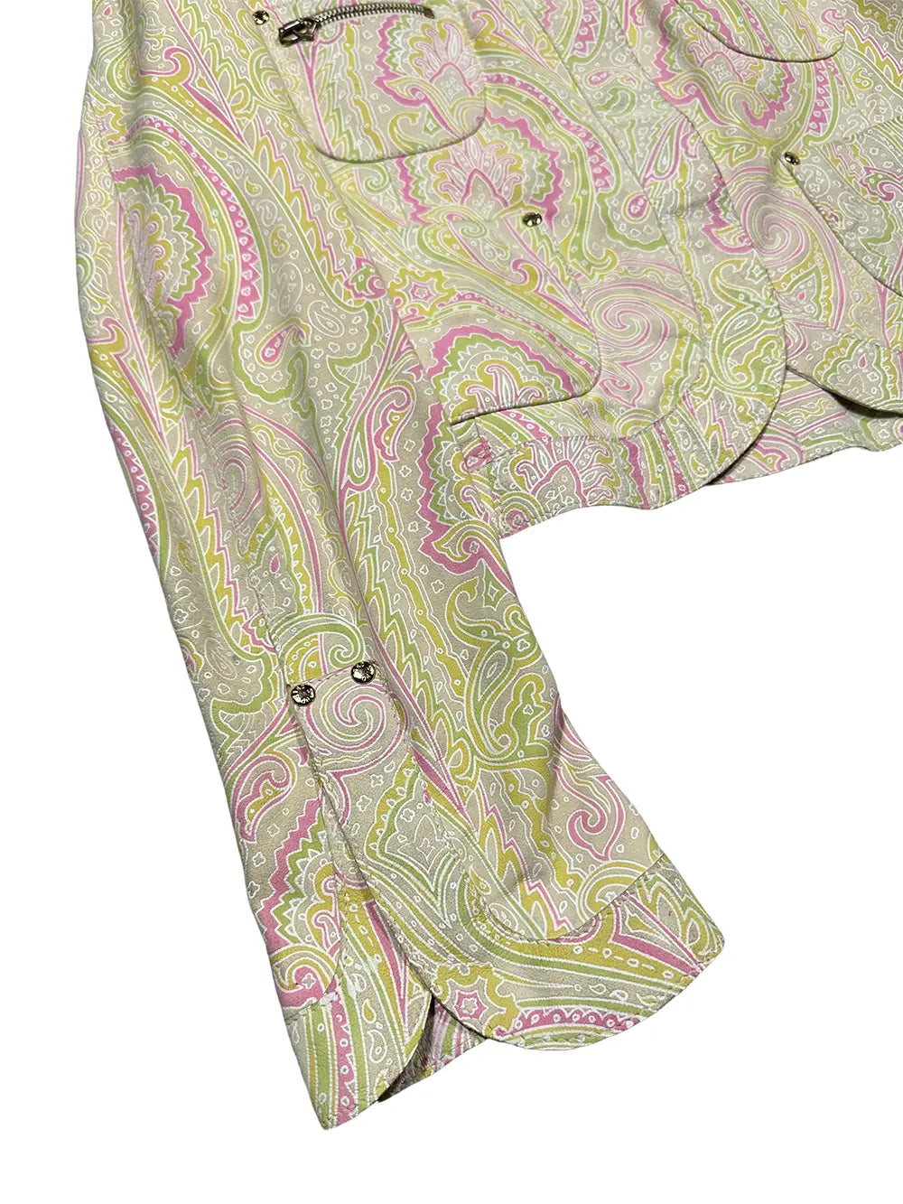 Goatskin Leather Paisley Jacket and Skirt Set