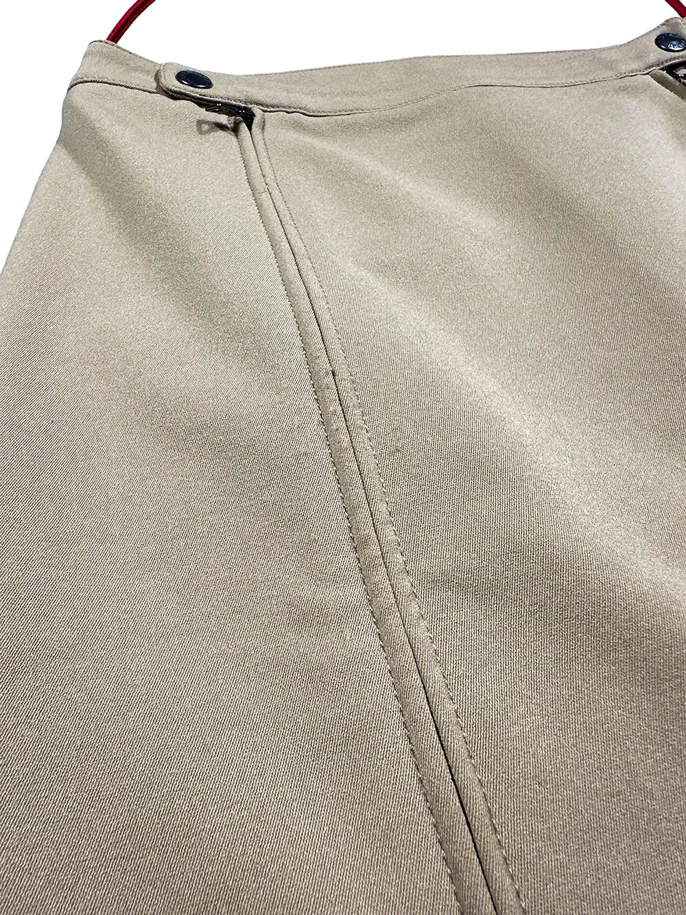 Brown Double Zip Skirt