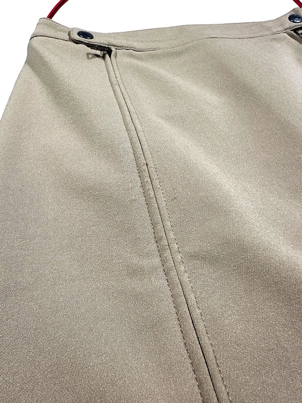 Brown Double Zip Skirt