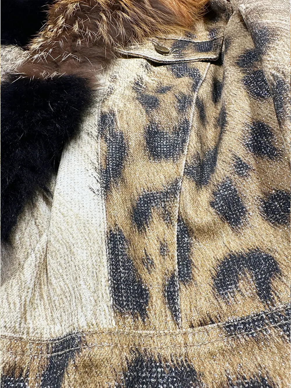 Fox Fur Trucker Jacket