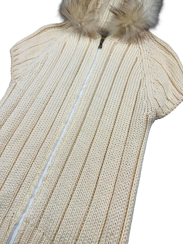 Fur-Trimmed Knit