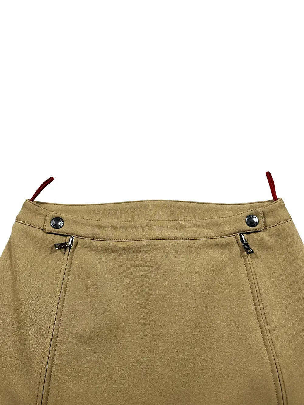 Brown Double Zip Skirt