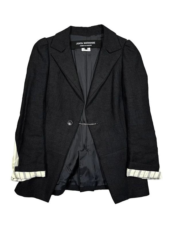 Peaked Lapel Chain Blazer
