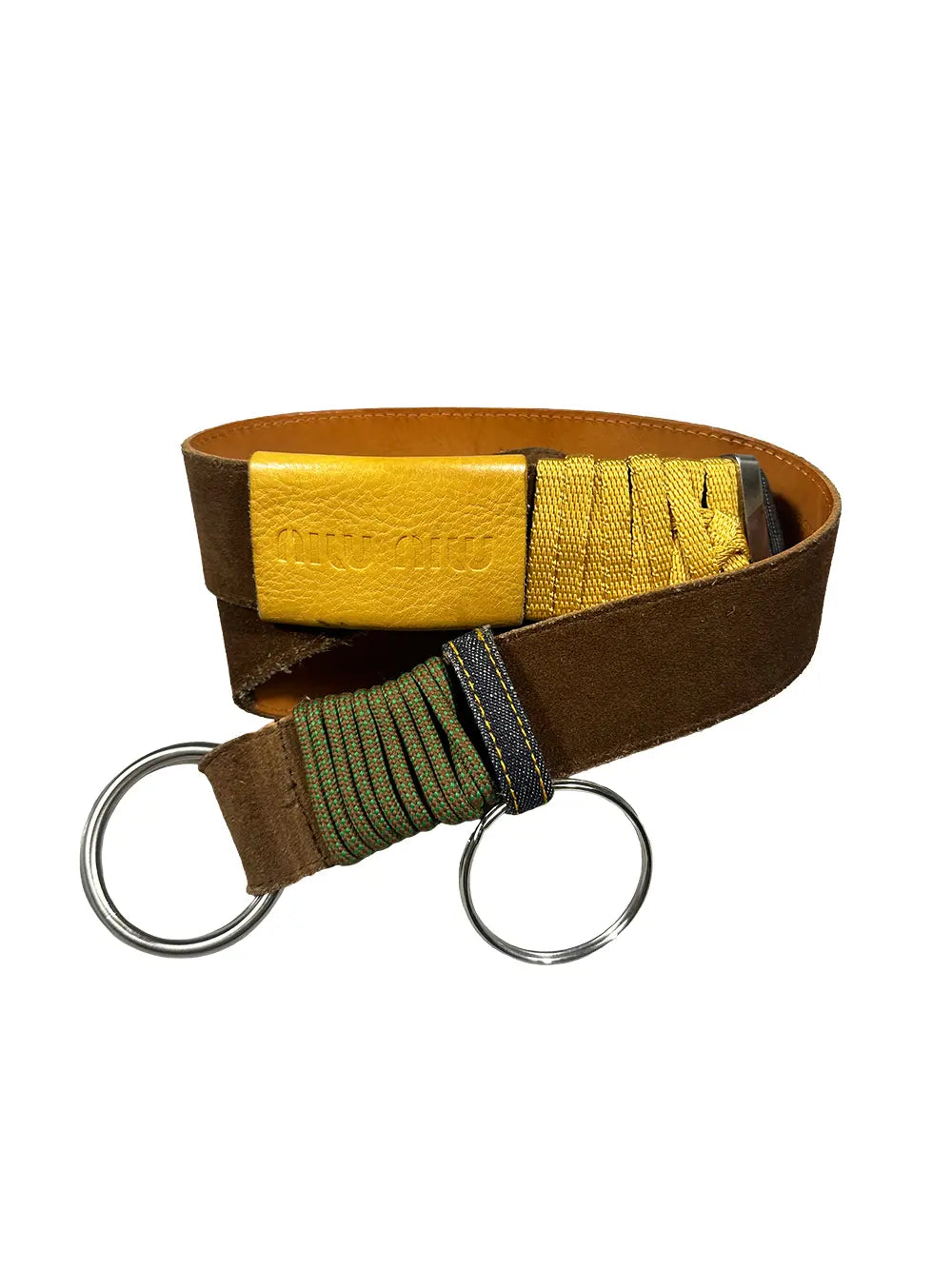 Suede Colour Block Belt