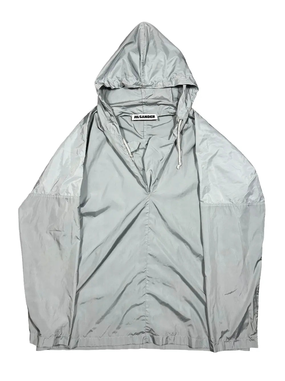 Blue Nylon Windbreaker