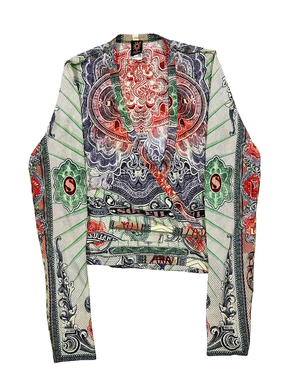 Cash Print Cardigan