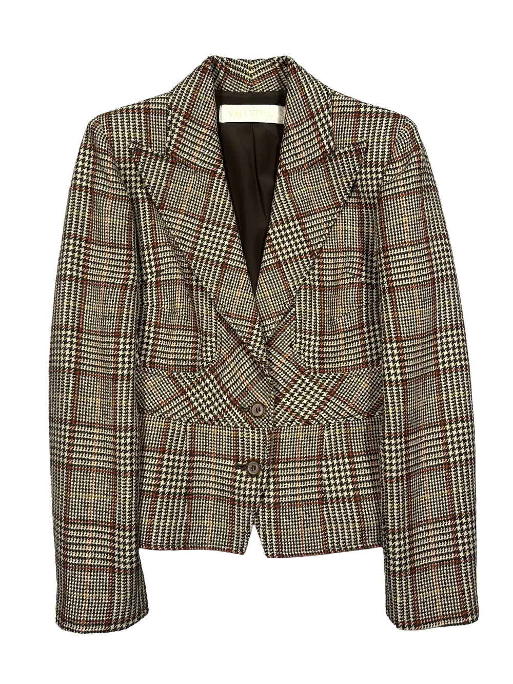 Wool Plaid Blazer
