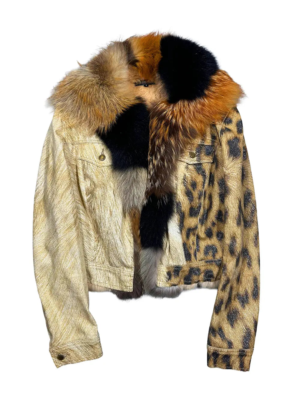 Fox Fur Trucker Jacket