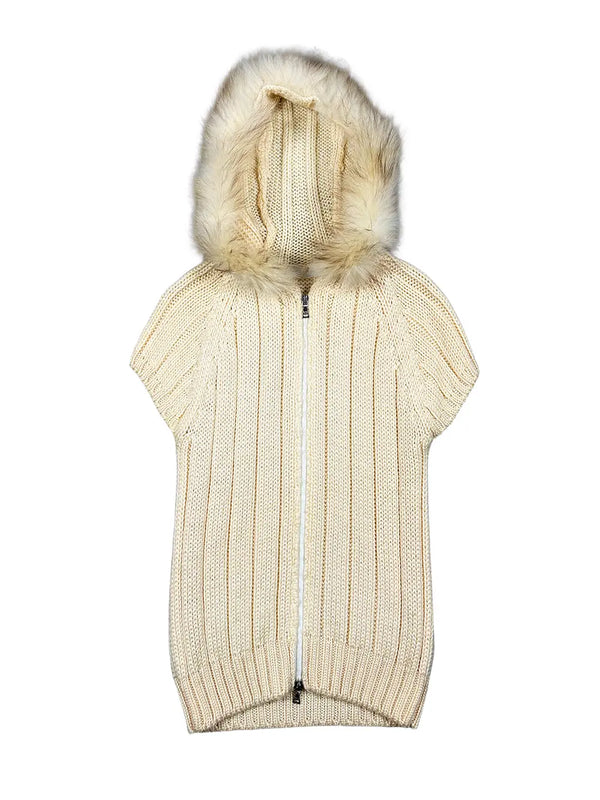Fur-Trimmed Knit