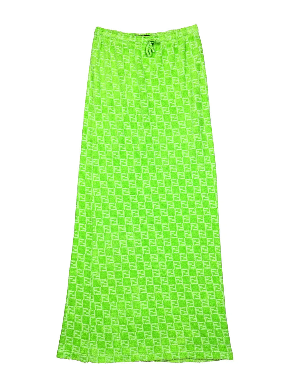 Green Terry Cloth Skirt