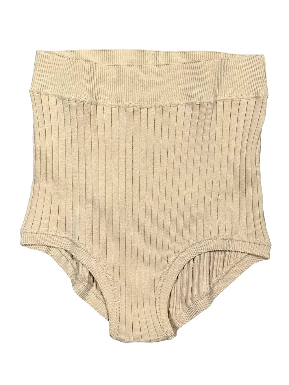 Ribbed-Knit Culotte