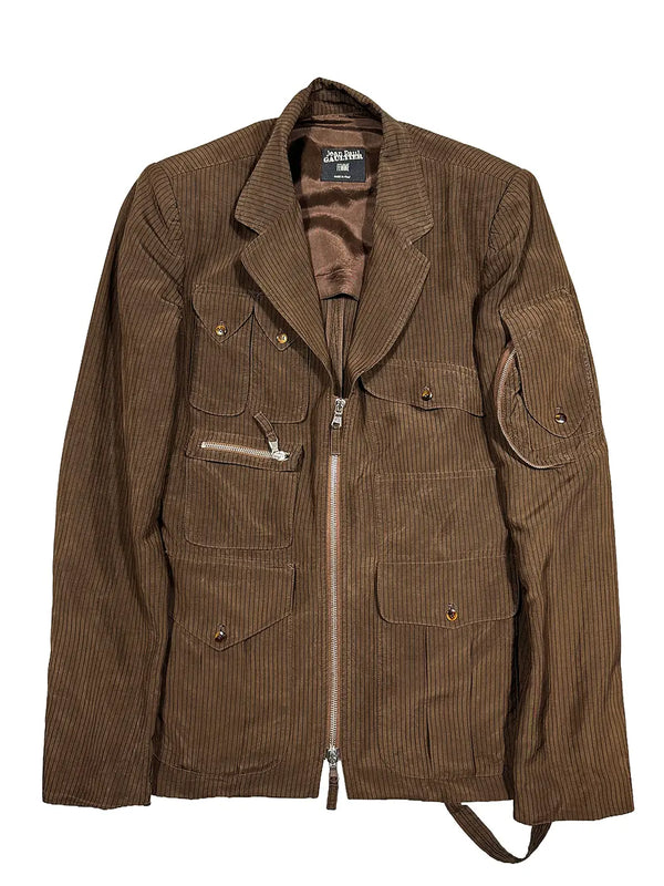 Brown Cargo Blazer