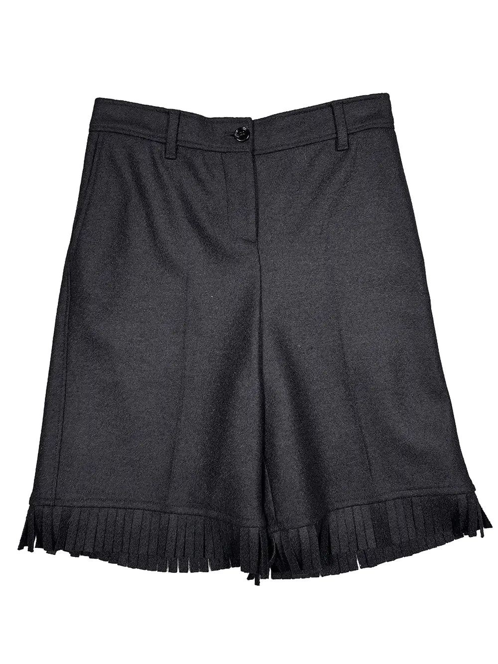 Wool Tassel Shorts