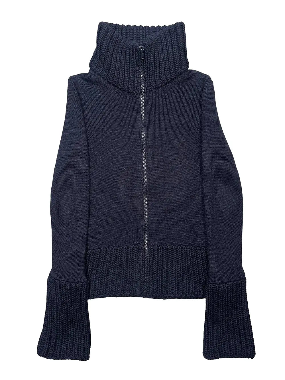 Navy Full-Zip Knit