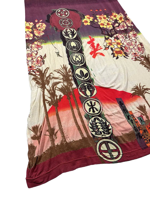 Japan Print Maxi Dress