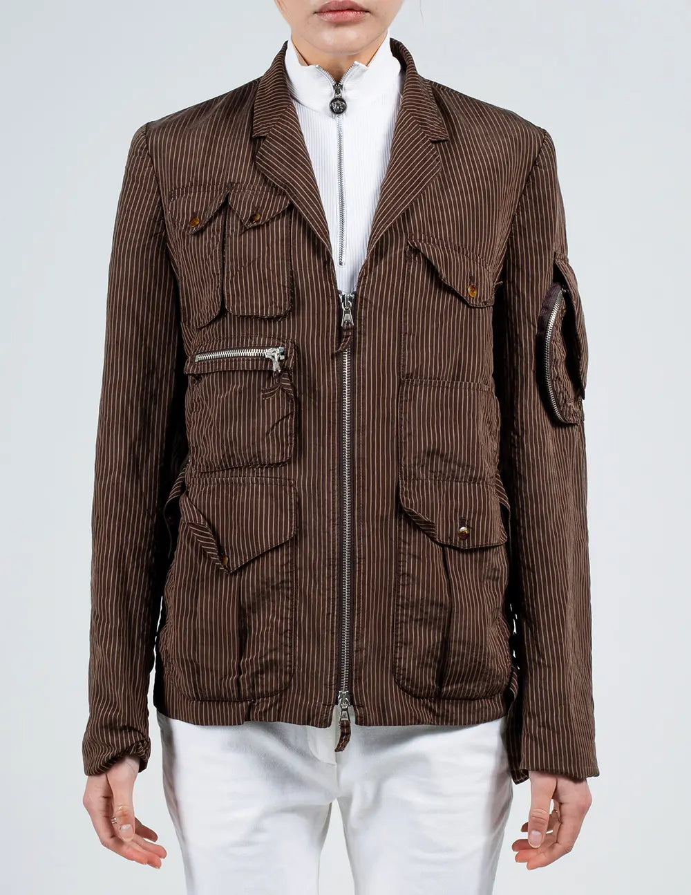 Brown Cargo Blazer