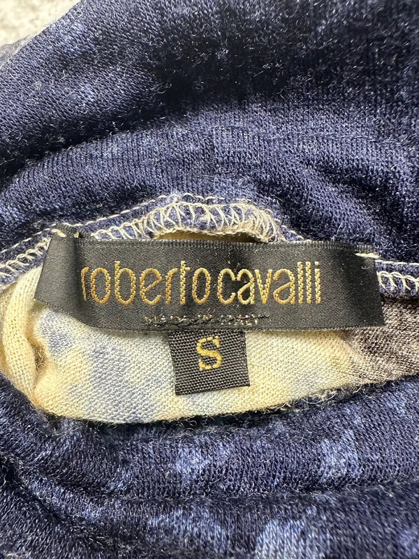 Blue Jaguar Split Adorned Turtleneck