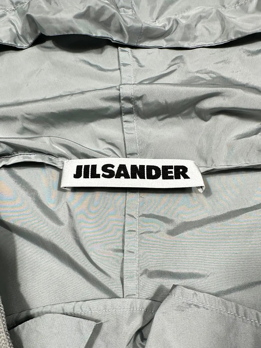 Blue Nylon Windbreaker