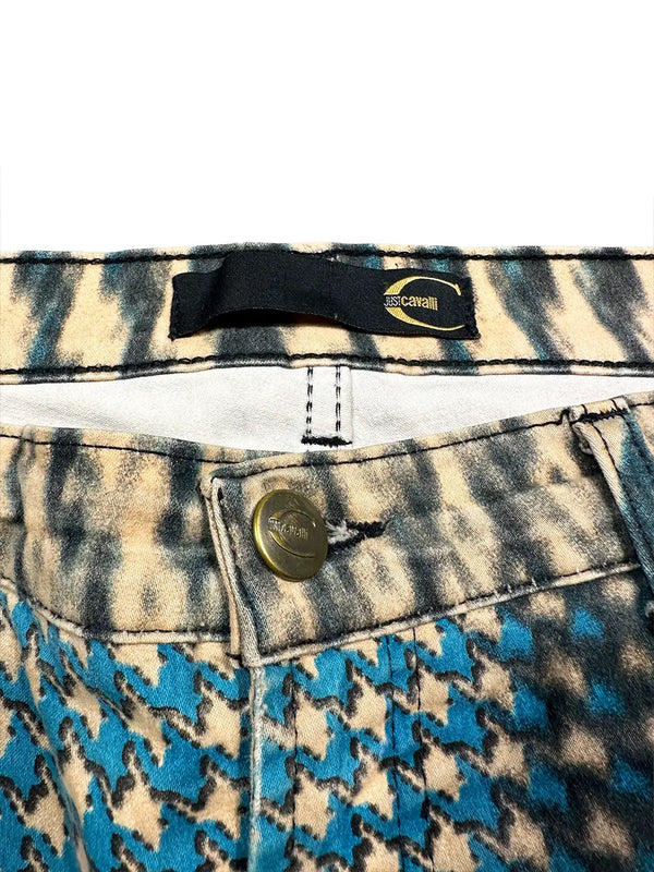 Optical Print Pant Blue