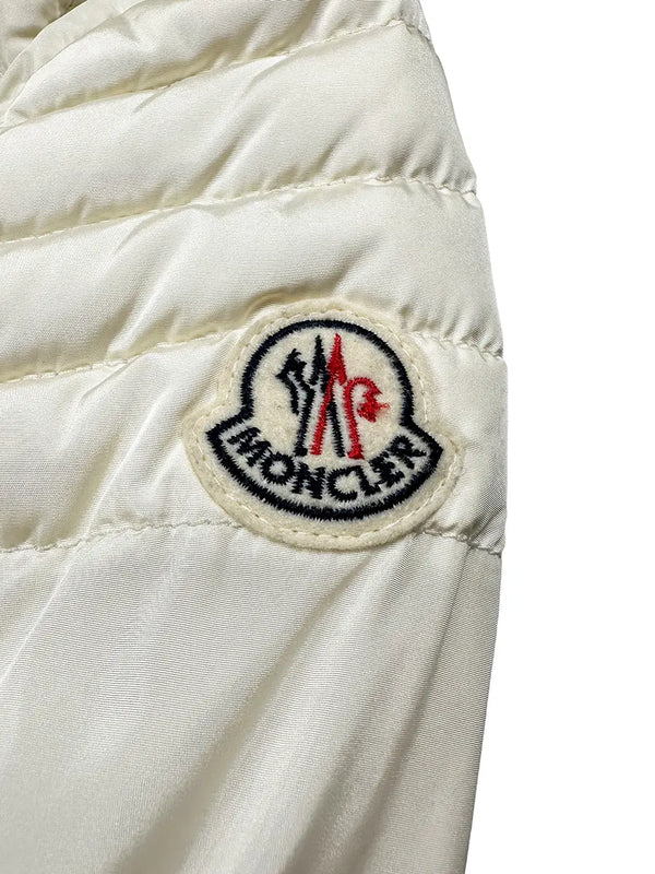 White Quilted Biker Jacket