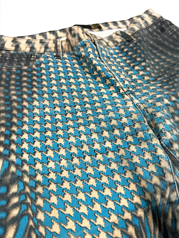 Optical Print Pant Blue