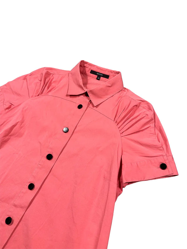 Pink Radial Pleat Blouse
