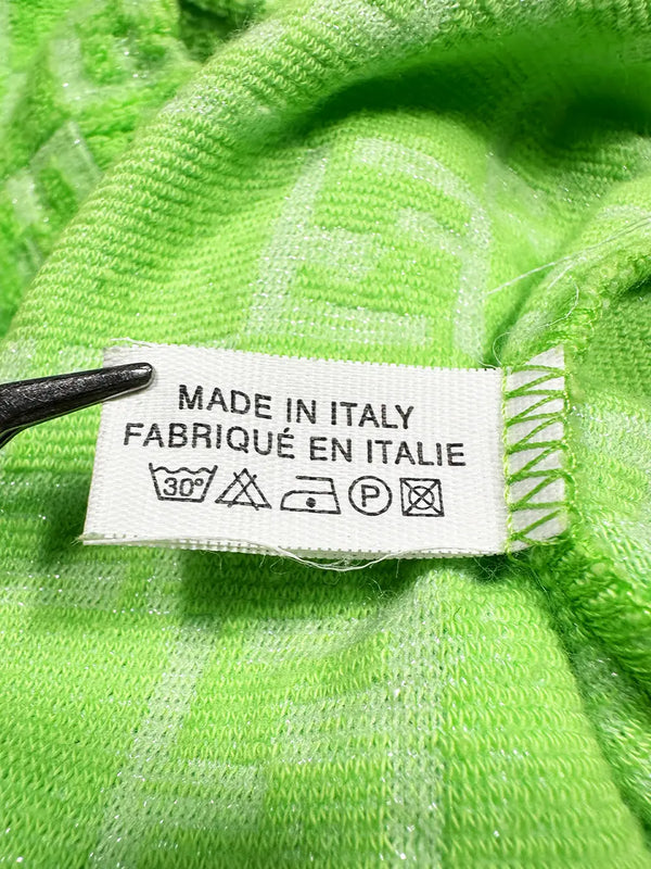 Green Terry Cloth Skirt