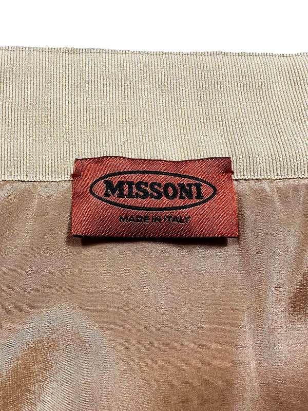 Zigzag Hem Wool Skirt