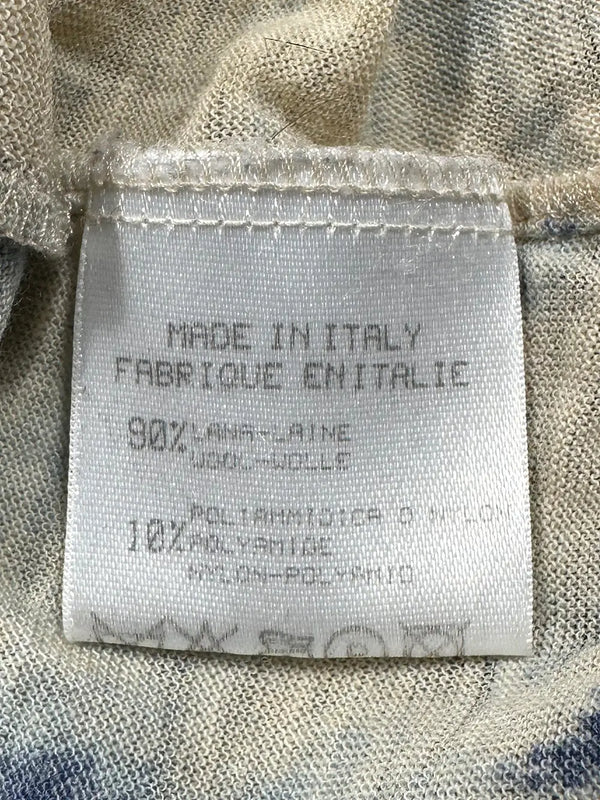 Blue Jaguar Split Adorned Turtleneck